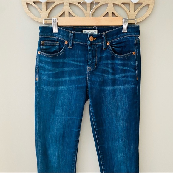Madewell Skinny Skinny Denim Jeans Blue Sz 26 - Picture 2 of 11